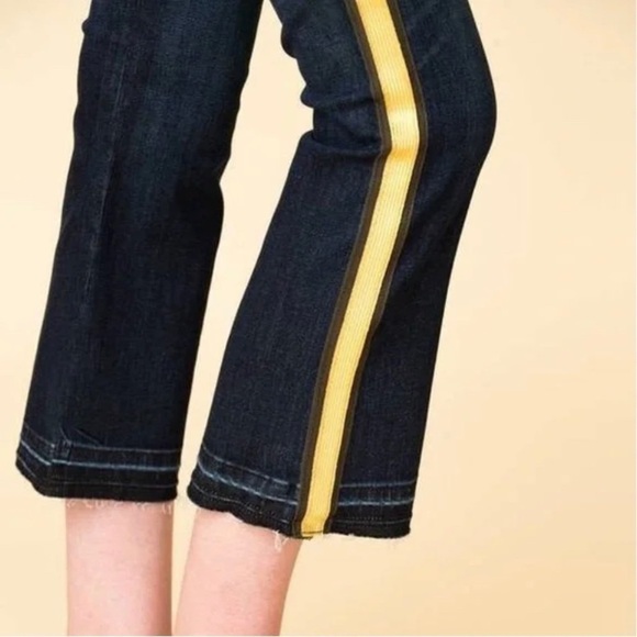 VERONICA BEARD Carolyn bootcut stripe flare crop jeans - Picture 9 of 9